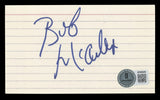 76ers Bob McAdoo Authentic Signed 3x5 Index Card Autographed BAS #BT03529