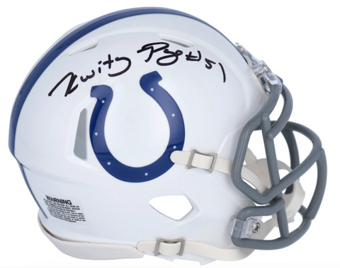 KWITY PAYE Autographed Indianapolis Colts Speed Mini Helmet FANATICS