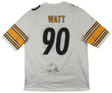 Steelers T.J. Watt Authentic Signed White Nike Game Jersey BAS Witnessed