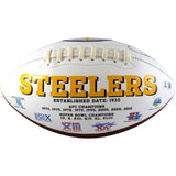 Jerome Bettis Autographed Pittsburgh Steelers Logo Football Beckett W 51824