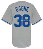 Eric Gagne (DODGERS) Signed Grey Custom Baseball Jersey - (SCHWARTZ COA)