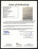 Lynn St. John HOF Signed 1947 Contract Ohio State & Northwestern JSA 198956