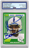 Andre Rison Signed Colts 1989 Score RC Football Card #272 w/Bad Moon - (PSA/DNA)