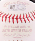 Ben Zobrist Signed 2016 World Series Baseball (Beckett) Chicago Cubs Utility Man