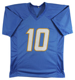 Justin Herbert Authentic Signed Powder Blue Pro Style Jersey BAS Wit #WL44100