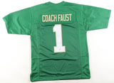 Gerry Faust Signed Notre Dame Fighting Irish Jersey "Go Irish" (JSA) Head Coach