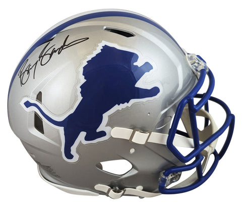 Lions Barry Sanders Signed 83-01 TB Speed F/S Speed Proline Helmet BAS Witnessed