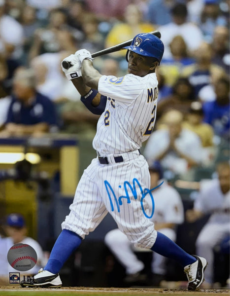 NYJER MORGAN - Milwaukee Brewers - Signed 8x10 Photo #5 AUTO