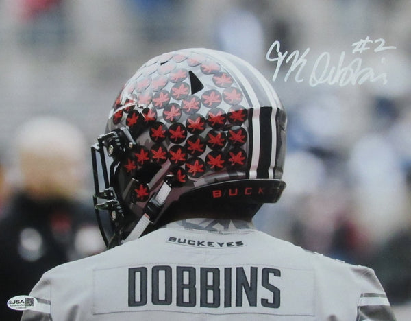 J.K. Dobbins Signed/Autographed 11x14 Photo Ohio State JSA 200808