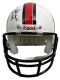 Billy Shaw HOF Signed/Inscribed HOF Logo Mini Football Helmet JSA 213130