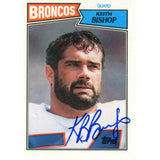 Keith Bishop Autographed/Signed 1987 Topps #37 Trading Card Beckett 59195