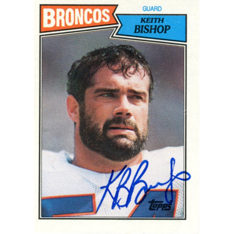 Keith Bishop Autographed/Signed 1987 Topps #37 Trading Card Beckett 59195