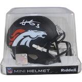 Wil Lutz Autographed/Signed Denver Broncos Mini Helmet Beckett Witness 54657
