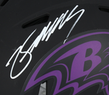 Zay Flowers Autographed Ravens Authentic 'Eclipse' Speed Helmet Beckett