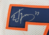 Ed McCaffrey "2x SB Champs" Signed Denver Broncos White Jersey (JSA COA) WR