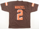 Johnny Manziel Signed Browns Color Rush Jersey Inscribed "F***Cleveland"/Beckett