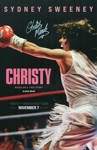 Christy Martin Signed Christy 11x17 Movie Poster - (SCHWARTZ COA)