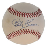 Bobby Thomson Signed NL Baseball (PSA COA) New York "The Giants Win the Pennant"