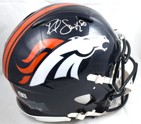 Rod Smith Autographed Denver Broncos F/S Speed Authentic Helmet - Beckett W Holo
