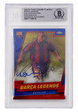 Ronaldo Nazario Signed 2022-23 Topps Chrome FC Barca Gold /50 - BGS Authentic