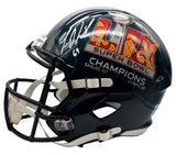 Landon Dickerson Signed Full Size SB LIX Logo Speed Replica Helmet Eagles JSA 79