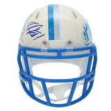 Calvin Johnson Autographed Detroit Lions RETRO Speed Mini Helmet Beckett