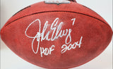 John Elway Autographed/Inscribed "HOF2004" "The Duke" NFL Game Ball BAS COA