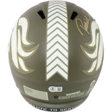 Patrick Surtain Autographed Denver Broncos F/S 22 STS Helmet Beckett WIT 53136