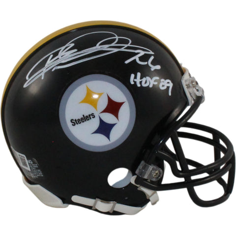 Rod Woodson Autographed Pittsburgh Steelers VSR4 Mini Helmet HOF Beckett W 55061