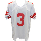 Abdul Carter Autographed Pro Style Sz XL White Jersey Beckett Witness 56889