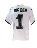 Big Dom DiSandro Signed/Inscribed Custom Football Jersey Eagles Beckett 192783