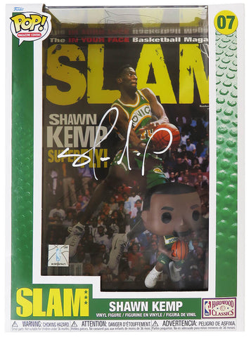 Shawn Kemp Signed Seattle Supersonics NBA SLAM Funko Pop Doll #07 - (SS COA)