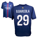 Bradley Barcola Signed PSG Home Soccer Jersey #29 with Beckett Witness