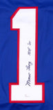 Marv Levy Signed Bills Jersey Inscribed "HOF '01" (JSA COA) 4x Super Bowl Coach