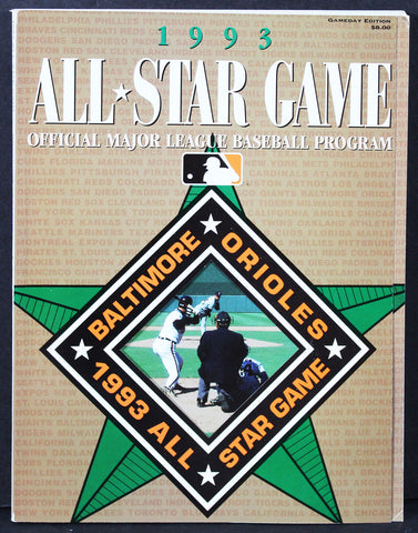 1993 Baltimore Orioles All-Star Game Official MLB Program Magazine