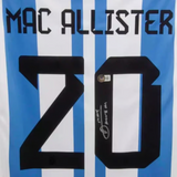 Alexis Mac Allister Signed Argentina FC Home Soccer Jersey #20 with Beckett COA