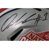Quinshon Judkins Autographed Ohio State National Champ F/S Helmet Beckett 50050