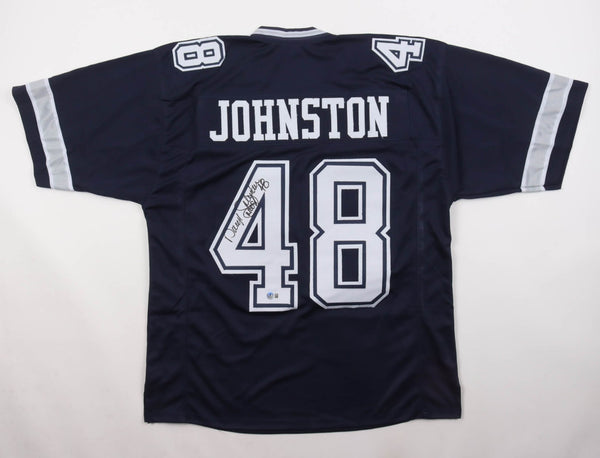 Daryl Johnston Signed Dallas Cowboys Jersey Inscribed "Moose" (Beckett) Fullback