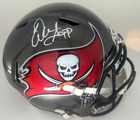 TB Buccaneers WARREN SAPP Signed Full Size Replica Speed Helmet AUTO - BAS