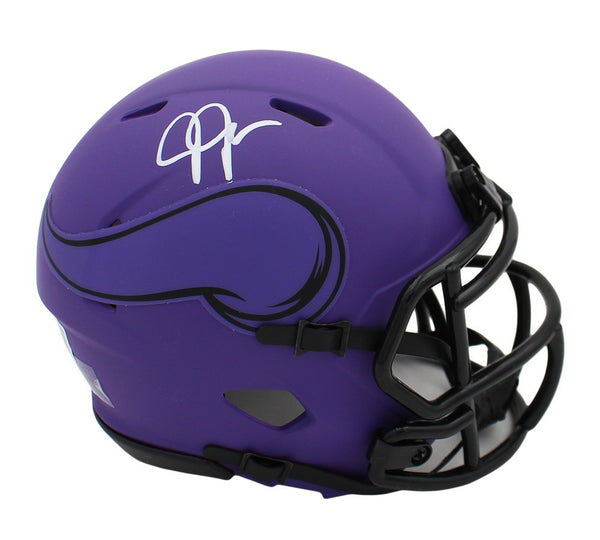 Justin Jefferson Signed Minnesota Vikings Speed Rave NFL Mini Helmet