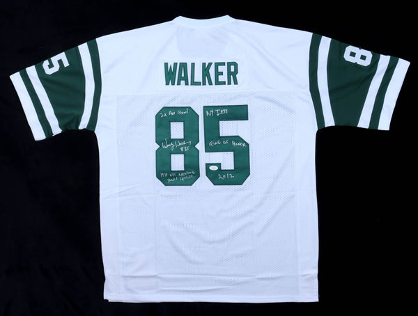 Wesley Walker Signed New York Jets Mitchell & Ness Jersey /JSA COA-2xPro Bowl WR
