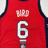 Autographed/Signed Sue Bird USA Olympics Red Basketball Jersey JSA COA