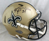 Ricky Williams Signed New Orleans Saints F/S Speed Helmet- Beckett W Auth *Black