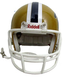 Tony Dorsett Signed/Inscribed Gold Pitt Mini Football Helmet JSA 213123