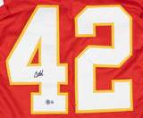 Carson Steele Signed Kansas City Chiefs Jersey (Beckett) Ex UCLA Fullback