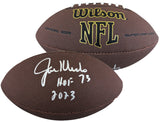 Jets Joe Klecko "HOF 23" Signed Wilson Super Grip Nfl Football BAS Witnessed