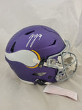 JJ McCARTHY SIGNED MINNESOTA VIKINGS F/S TRIBUTE SPEEDFLEX AUTHENTIC HELMET BAS