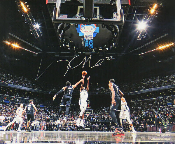 Khris Middleton Signed Milwaukee Bucks Shooting Action 16x20 Photo -SCHWARTZ COA