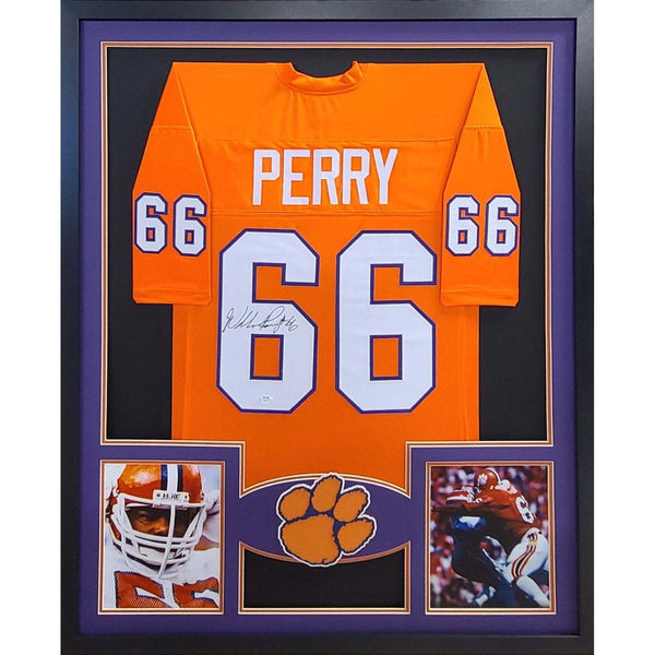William "Fridge" Perry Autographed Signed Framed Clemson Bears Jersey PSA/DNA