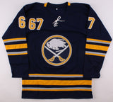 Benoit Pouliot Signed Buffalo Sabres Jersey (Beckett) NHL Career 2006-2018 / L.W